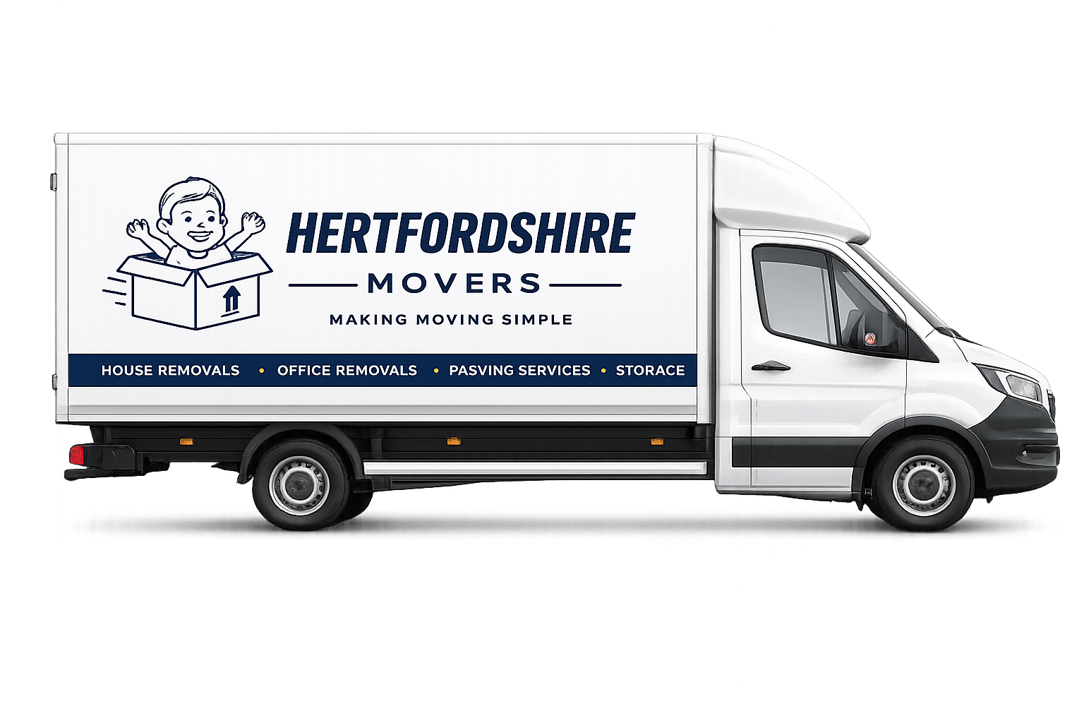 Hertfordshire Movers van